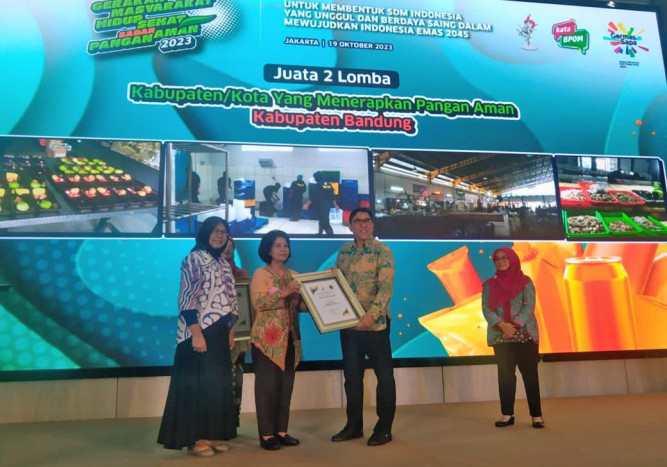 Pemkab Bandung Kembali Raih Penghargaan Kabupaten/Kota Pangan Aman Tingkat Nasional