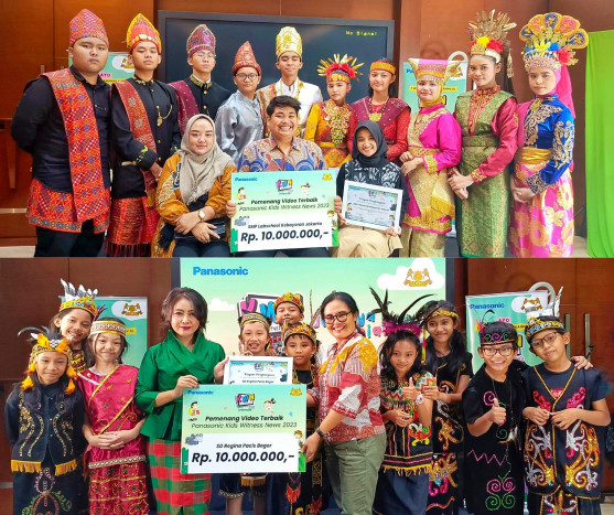 SMP Labschool Kebayoran Jakarta dan SD Regina Pacis Bogor Juara KWN Global Summit 2023