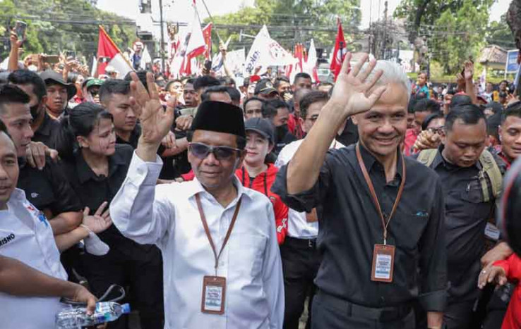 Ganjar-Mahfud Jalani Tes Kesehatan Capres-Cawapres di RSPAD