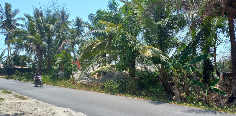 Penambangan Timah di Bangka Mendekati Jalan Raya 