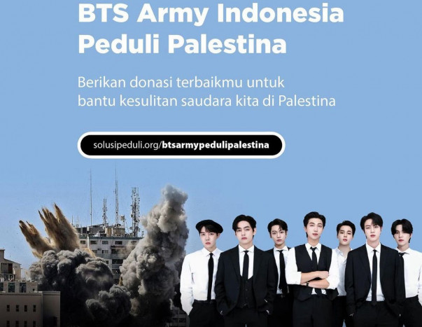 BTS Army Indonesia Bersama Human Initiative Galang Dana untuk Bantu Palestina