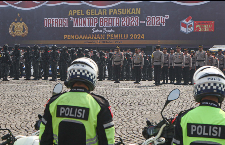 Operasi Mantap Brata Jaya, 163.212 Polisi Amankan Pemilu 2024