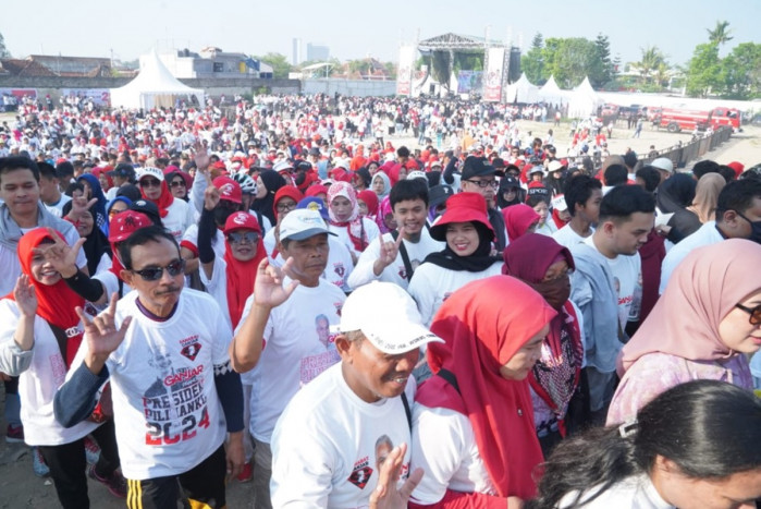 Sahabat Ganjar Gelar Jalan Sehat di Bandung