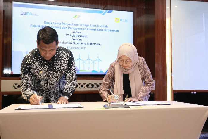 PTPN III dan PLN Jalin Kerja Sama Optimalisasi Energi Terbarukan untuk Pabrik Kelapa Sawit
