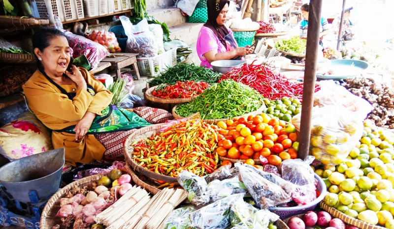 Harga Cabai Bertahan Tinggi di Pasar Gedhe Klaten