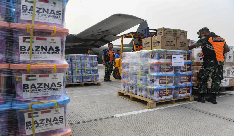 51,5 Ton Bantuan Kemanusiaan Indonesia untuk Palestina Tiba di Mesir