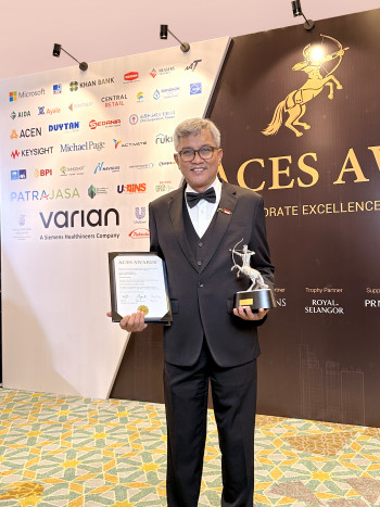 Dirut Patra Jasa Raih Penghargaan  Outstanding Leaders in Asia dalam ACES Award 2023