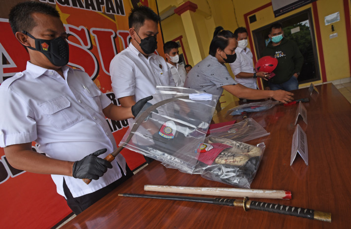 9 Pelajar di Tangerang Diamankan Usai Kedapatan Bawa Senjata Tajam