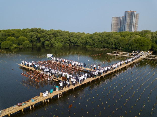 Dukung Net Zero Emission, Yili Joyday Partisipasi Penanaman Mangrove di Jakut