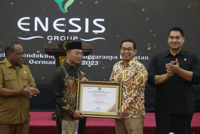 Enesis Group Dapat Apresiasi Jadi Mitra Aktif dalam Germas Award Tahun 2023