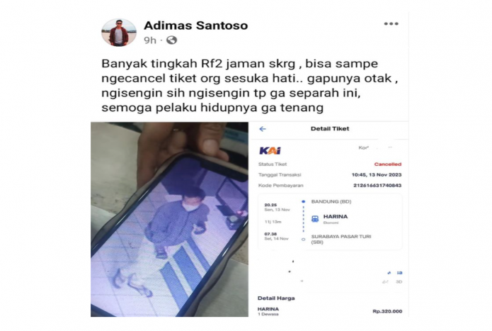 Viral Tiket Kereta Api Dibajak, KAI: Itu Karena Bagikan Kode Booking ke Medsos