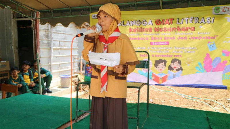 Penerbit Erlangga Gelar Giat Literasi Keliling Nusantara di Trenggalek 