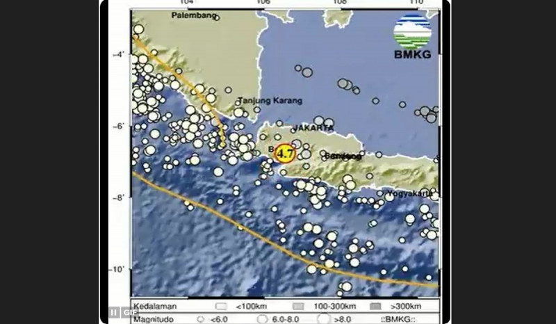 Gempa Berpusat di Sukabumi, Terasa Hingga Depok