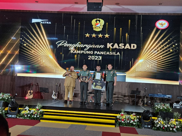 Raih Juara I Kampung Pancasila Kategori Kota, Kodim 1705/Nabire Mendapatkan Penghargaan KSAD