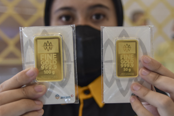 Harga emas Antam Kamis Pagi di Level Rp1,12 juta per Gram