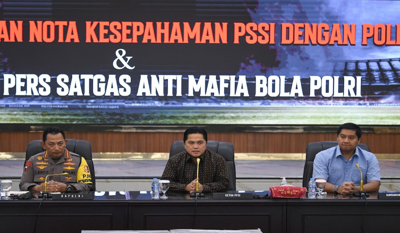 PSSI Janji Pemberantasan Mafia Bola Tanpa Pandang Bulu