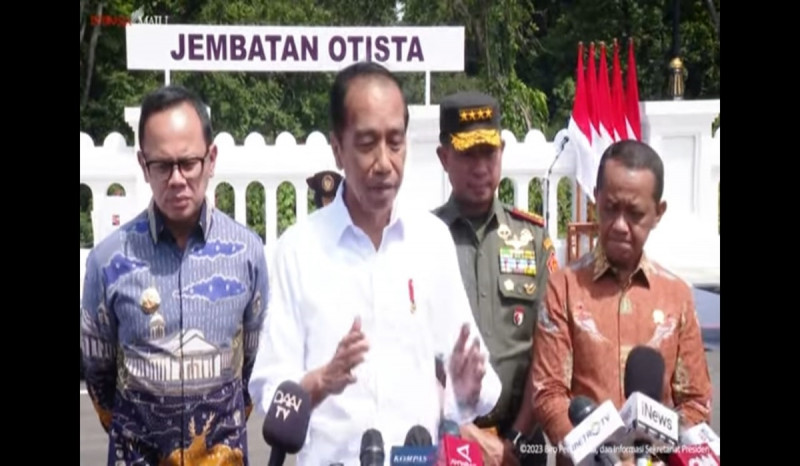 Jokowi Resmikan Jembatan Otista di Kota Bogor