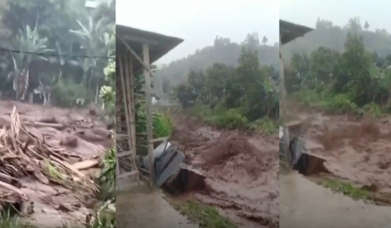 Banjir Bandang di Solok Sumbar Rusak 6 Jembatan dan Rumah Warga