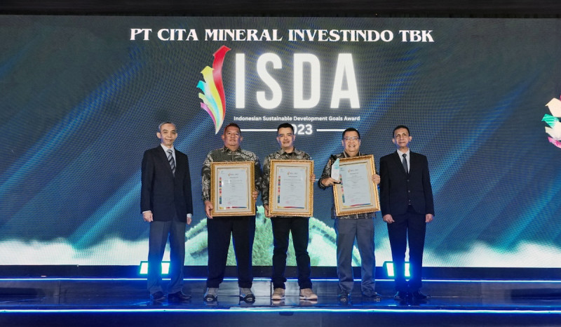 Cita Mineral Investindo Boyong 3 Penghargaan di Ajang ISDA 2023