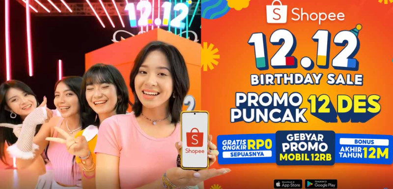 Catat! Puncak Shopee 12.12 Birthday Sale Dibanjiri Promo Bombastis hingga TV Show Bersama JKT48