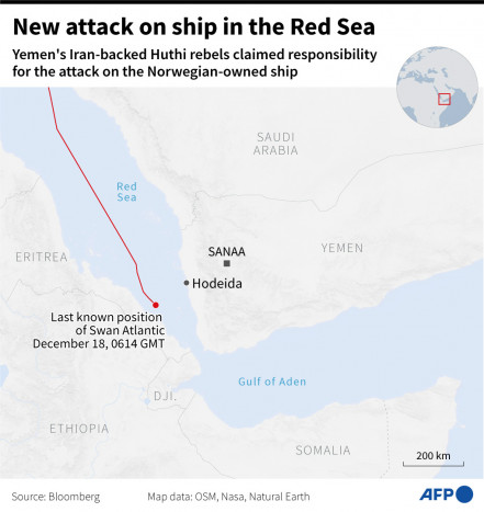 Houthi Yaman Kembali Serang 2 Kapal Tujuan Israel di Laut Merah