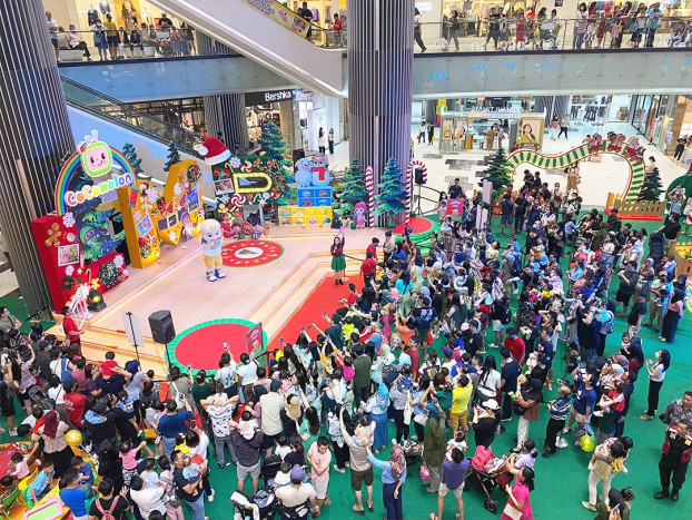 Karakter Cocomelon Semarakkan Suasana Natal di Lippo Mall Puri, Jakarta Barat