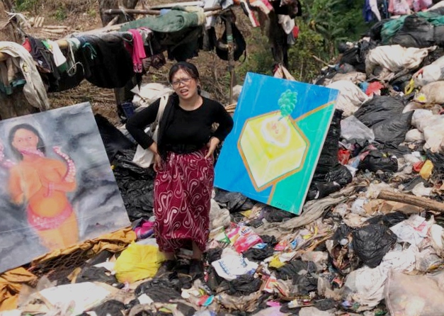 Kritisi Pengelolaan Sampah, Pelukis Gelar Pameran di TPA Sarimukti