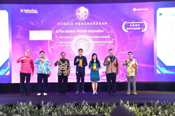 Teknologi Digital Terpadu di Semua Lini, PLN EPI Raih Dua Penghargaan Pada Top Digital Awards 2023