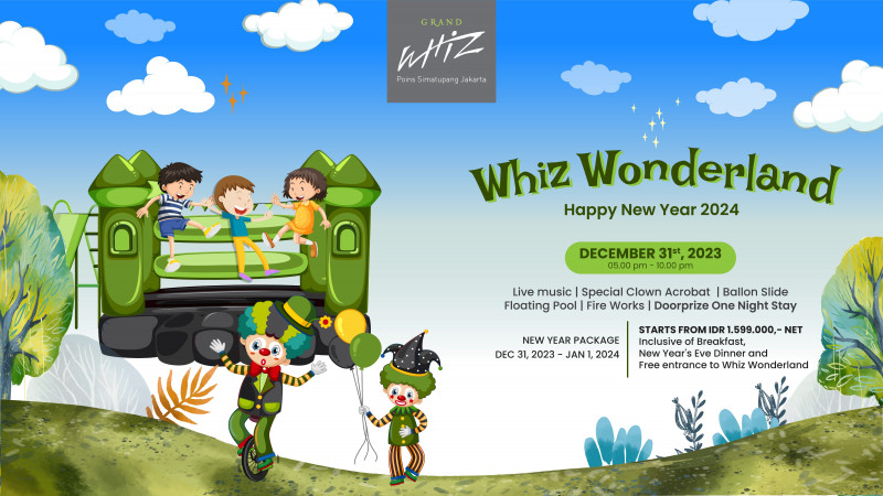 Grand Whiz Poins Simatupang Jakarta Gelar 'Whiz Wonderland' Sambut Tahun Baru 2024