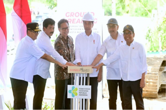 Jokowi Hadiri Pembangunan RSUP Pertama di IKN