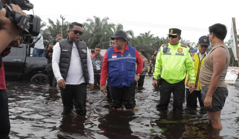 Banjir Riau Mulai Surut, 1.622 KK Masih Mengungsi