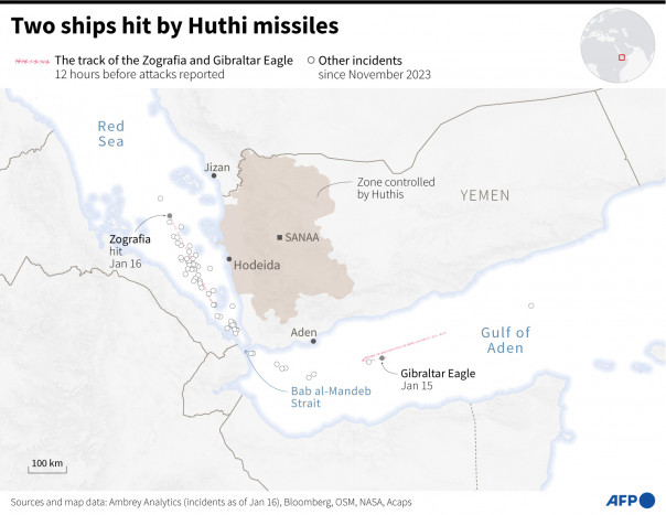 Houthi Yaman Akui Rudal Kapal Yunani di Laut Merah