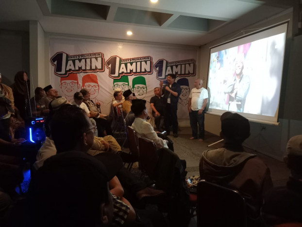 Timnas AMIN Resmikan Posko Kemenangan Sambil Nobar Debat Capres