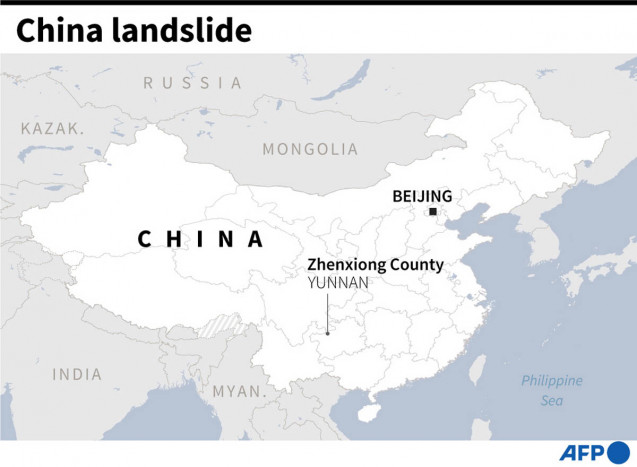 44 Orang Tertimbun dalam Tanah Longsor di Provinsi Yunnan, Tiongkok