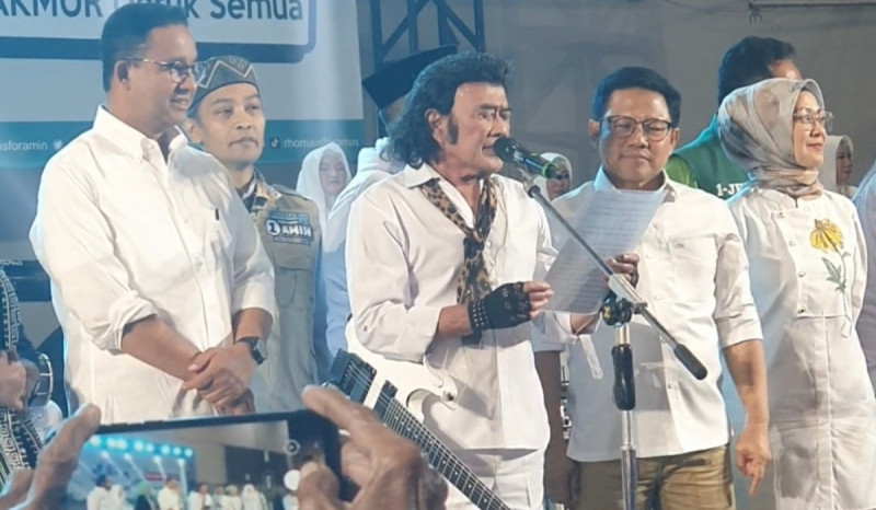 Rhoma Irama Ajak Penggemar Pilih Anies Baswedan-Cak Imin