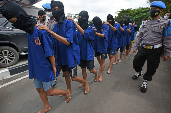 Polisi di Garut Lakukan Penertiban Preman dan Parkir Liar