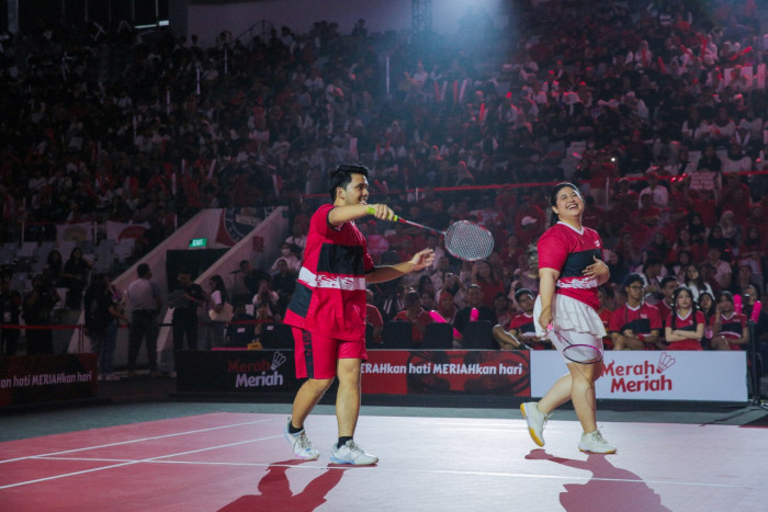 Merah Meriah Sportainment yang Hadirkan Para Selebritas Disambut Antusias