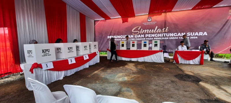 KPU Cianjur Libatkan KPPS pada Simulasi Tungsura Pemilu 2024