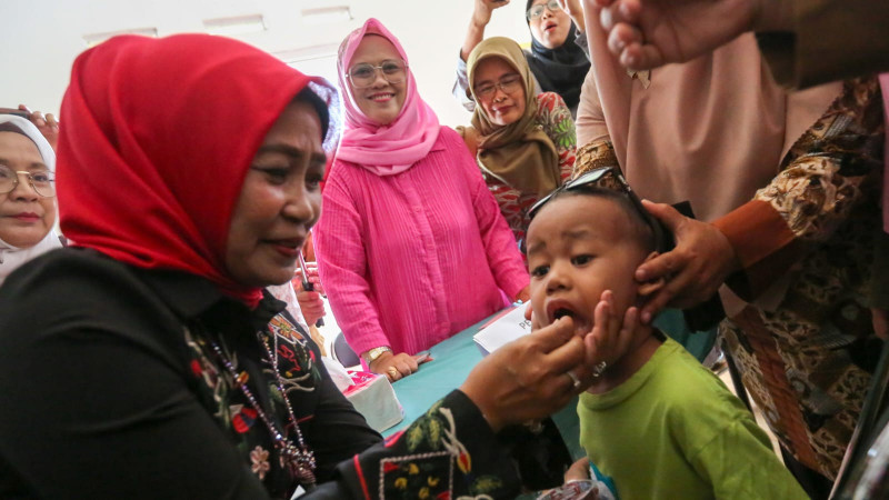 Posyandu di Bandung Gelar Pemberian Vitamin A Untuk Anak