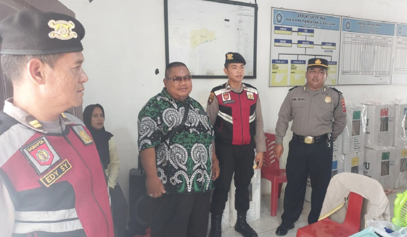Jaga Kondusivitas, Polres Simalungun Gelar Patroli di Sekretariat Panitia Pemilihan Kecamatan