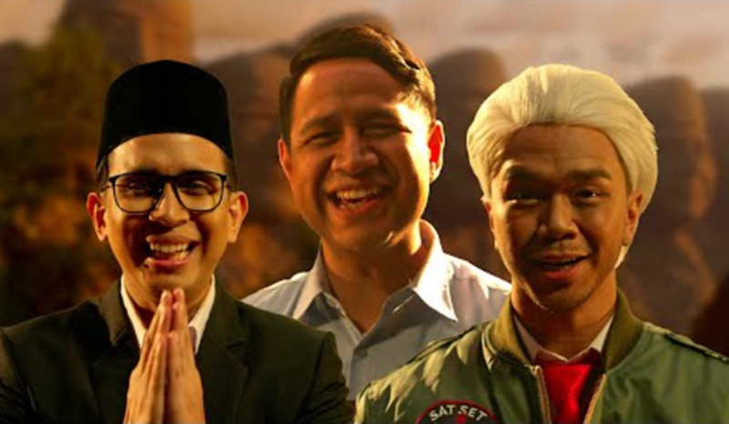 Anies, Prabowo, dan Ganjar Bertarung di Epic Rap Battles of Presidency 2024