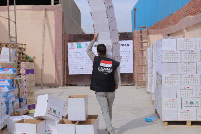  Baznas Bantu Pendirian Dapur Umum di Perbatasan Rafah