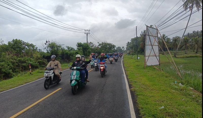 KIEC Bikers Community Gelar Touring dan Bakti Sosial ke Tanjung Lesung
