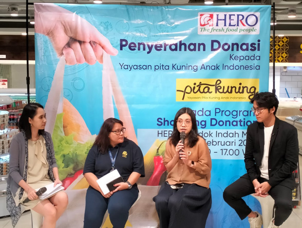 Hero Supermarket dan Yayasan Pita Kuning Bantu Perawatan Anak dengan Kanker