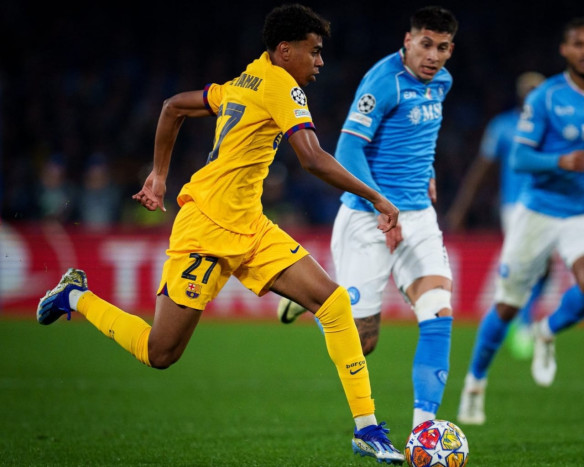 Napoli vs FC Barcelona, Lamine Yamal jadi Pemain Termuda di Babak 16 Besar Liga Champions