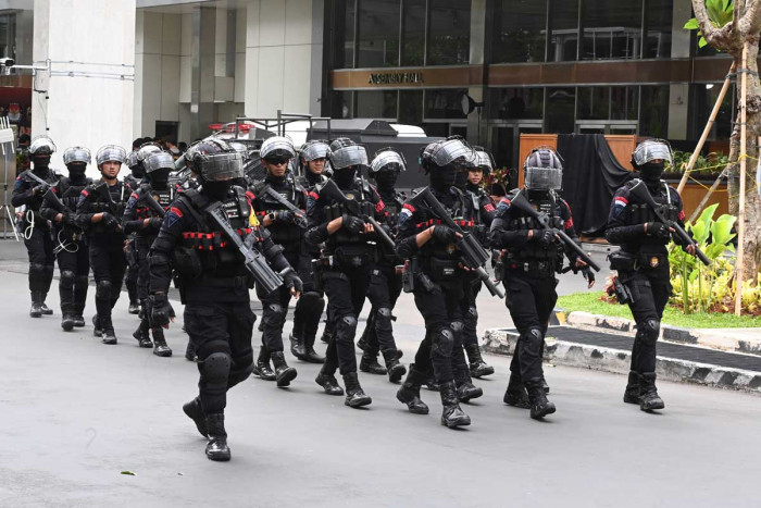 2.992 Personel Polisi Amankan Area Luar-Dalam JCC Pada Debat Capres Terakhir