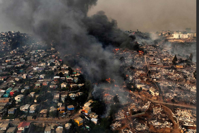 123 Meninggal dalam Kebakaran Hutan Chile, Pencarian Korban Hilang Dilakukan