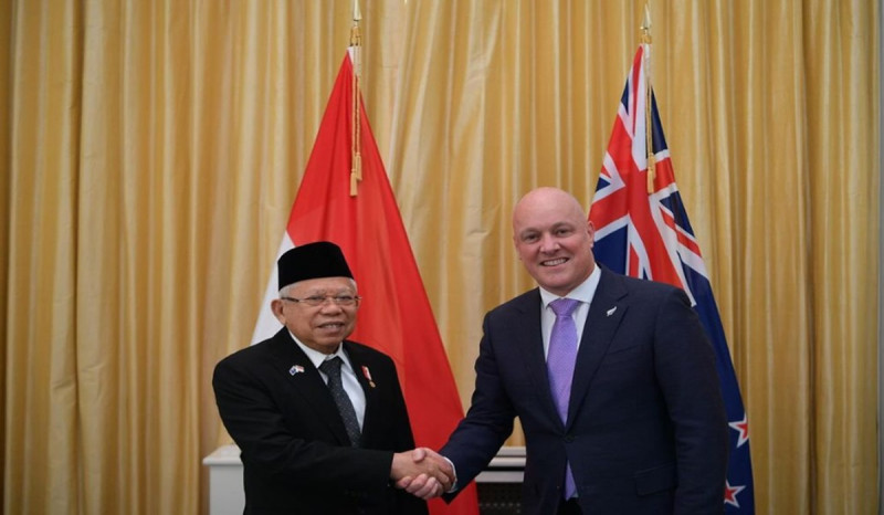 Ma’ruf Amin Sebut Selandia Baru Mitra Penting Indonesia di Kawasan Pasifik