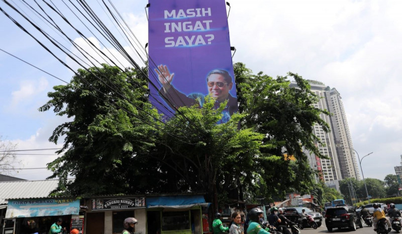 Bawaslu Minta Billboard 'Masih Ingat Saya?' SBY di Masa Tenang Diturunkan