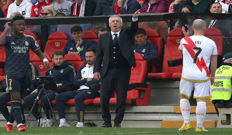Carlo Ancelotti Apresiasi Perjuangan Pemain Real Madrid Meski Gagal Menang di Markas Rayo Vallecano